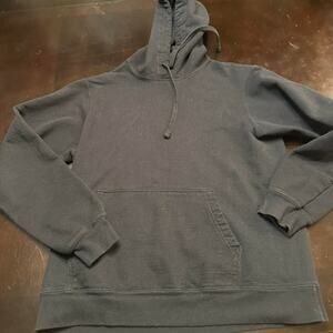 Black port company cotton hoodie